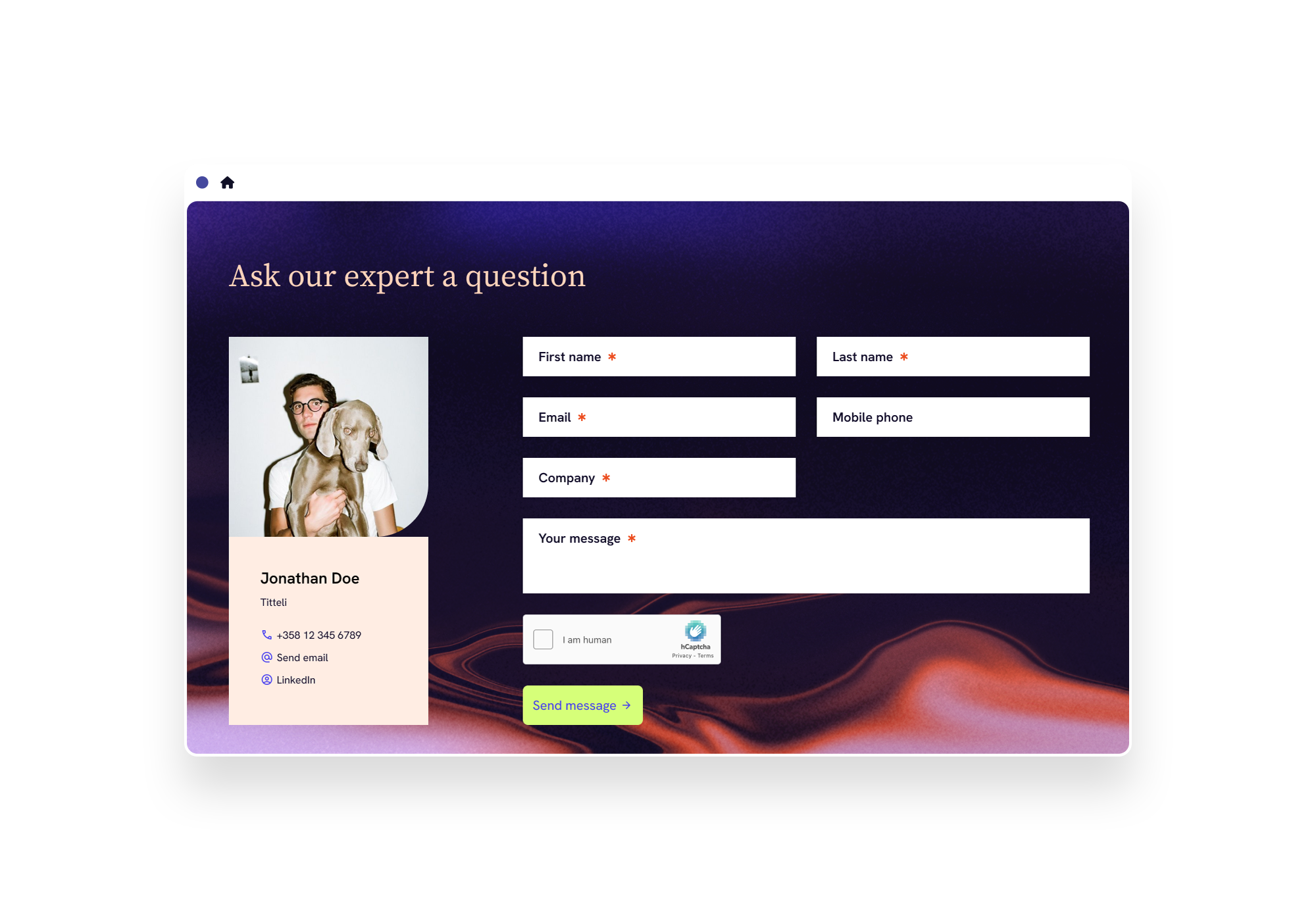 Etteplan contact page